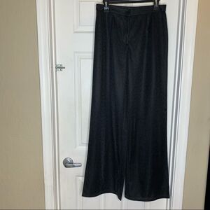 MISSPAP Lurex Wide Leg Trousers Black Size 8